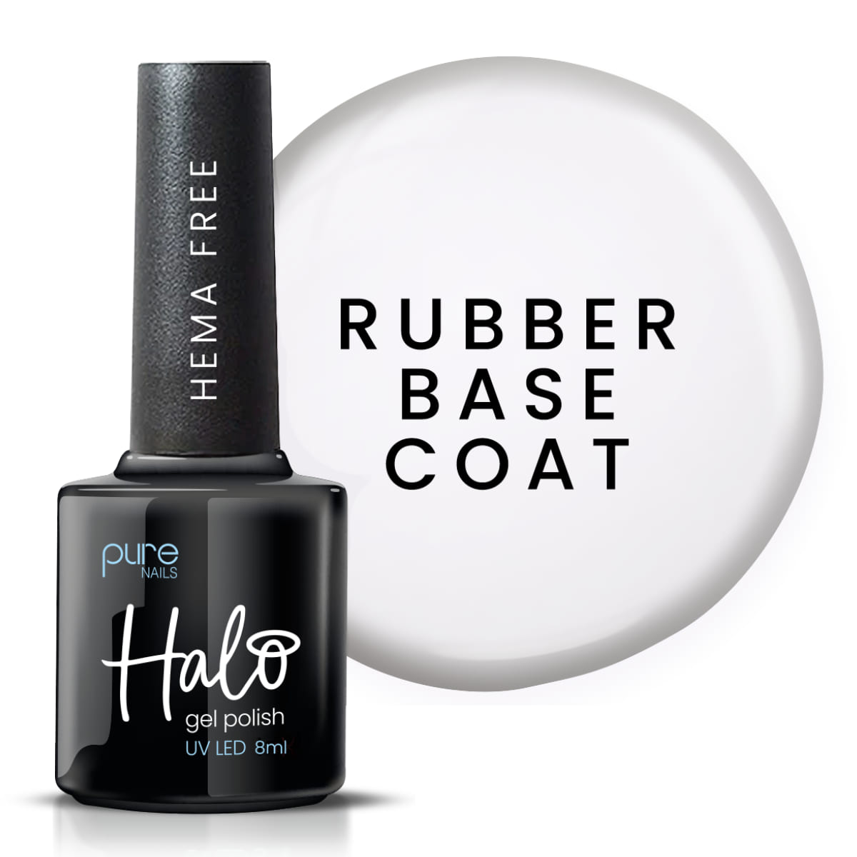 Halo Gel Polish Rubber Base Coat product shot